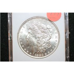 1883-O Silver Morgan $1, MCPCG Graded MS63