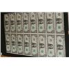 Image 2 : 1985 US Federal Reserve Note $1, Richmond VA Reserve, Uncut Sheet, lot of 16