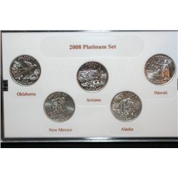 2008-P US State Quarter Platinum Proof Set, BU