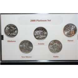 2008-P US State Quarter Platinum Proof Set, BU