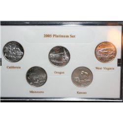 2005-P US State Quarter Platinum Proof Set, BU