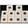 Image 2 : Wheat Back Penny (9) & Wheat Back Steel Penny, various dates & conditions, lot of 10