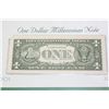 Image 2 : 1999 US Federal Reserve Note $1, Atlanta GA Reserve, #F20011158H, UNC Millennium Note (2001 appears 