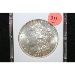 1901-O Silver Morgan $1, MCPCG Graded MS63