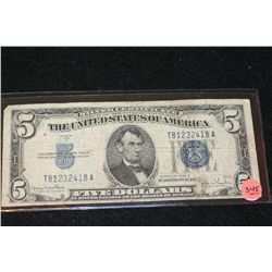 1934-D US Silver Certificate $5, Blue Seal, #T81232418A