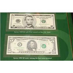 2000 Department of the Treasury; Premium Historical Portfolio-First of the New 1999 Series $5 & Last