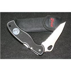 Frost Cutlery; Folding Pocket Knife w/Nylon Pouch