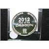 Image 2 : 2012 Year of the Dragon Silver Round, .999 Fine Silver 1 Oz.