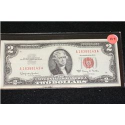 1963-A United States Note $2, Red Seal, #A18388143A