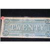 Image 2 : 1864 Confederate States of America $20 Bank Note