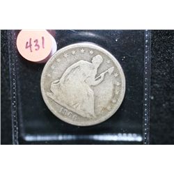 1866 Seated Liberty Half Dollar