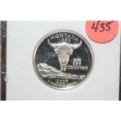 2007-S Montana State Silver Quarter, ACC Graded PRF70DCAM