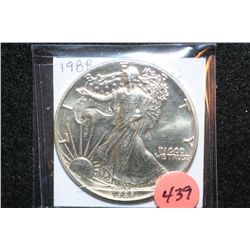 1988 Silver Eagle $1