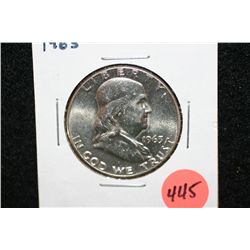 1963 Ben Franklin Half Dollar