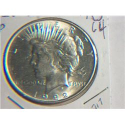 1922 P PEACE DOLLAR