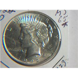 1922 P PEACE DOLLAR