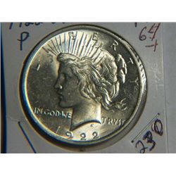 1922 P PEACE DOLLAR