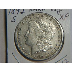 1892 S MORGAN DOLLAR