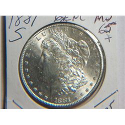 1881 S MORGAN DOLLAR