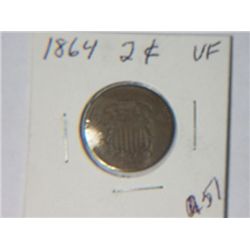 1864 2 CENT