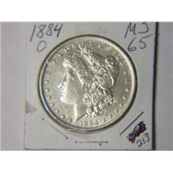 1884-O MORGAN DOLLAR