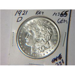 1921-D MORGAN DOLLAR