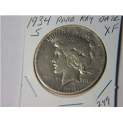 1934-S PEACE DOLLAR