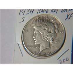 1934-S PEACE DOLLAR