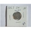 Image 1 : 1867 3 CENT NICKLE