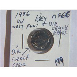 1996-W ROOSEVELT DIME