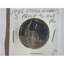 1986-S LIBERTY 1/2 DOLLAR