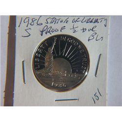 1986-S LIBERTY 1/2 DOLLAR