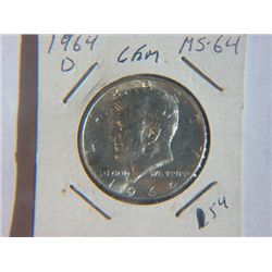 1964-D KENNEDY 1/2 DOLLAR