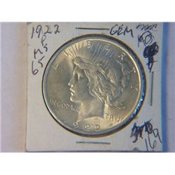 1922-P PEACE DOLLAR