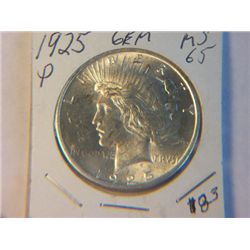 1925-P PEACE DOLLAR