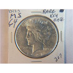 1928-S PEACE DOLLAR