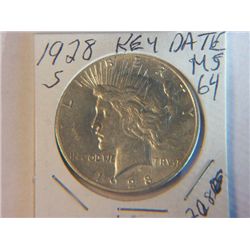 1928-S PEACE DOLLAR