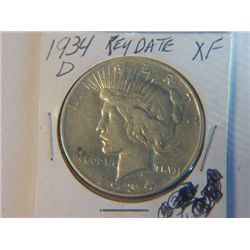 1934-D PEACE DOLLAR