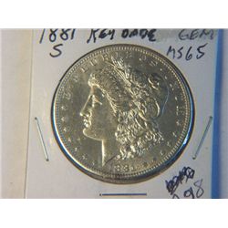 1881-S MORGAN DOLLAR