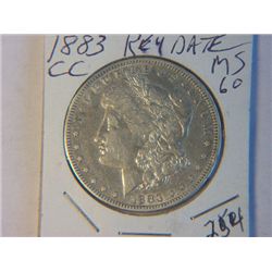 1883-CC MORGAN DOLLAR