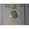 Image 1 : 1868 3 CENT NICKLE