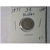 Image 1 : 1871 3 CENT NICKLE