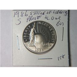 1986 S STATUE OF LIBERTY 1/2 DOLLAR