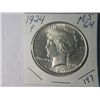 Image 1 : 1924 P PEACE DOLLAR