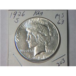 1926 S PEACE DOLLAR