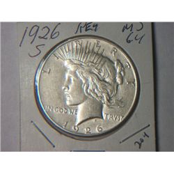 1926 S PEACE DOLLAR