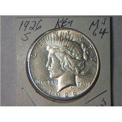 1926 S PEACE DOLLAR