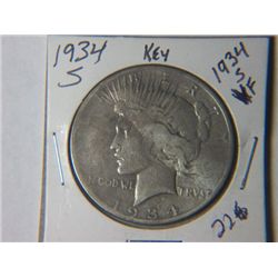 1934 S PEACE DOLLAR