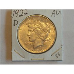 1922 D PEACE DOLLAR