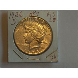 1926 S PEACE DOLLAR